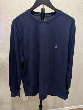 Polo Ralph Lauren Waffle Knit Thermal Long Sleeve Crew Neck Shirt